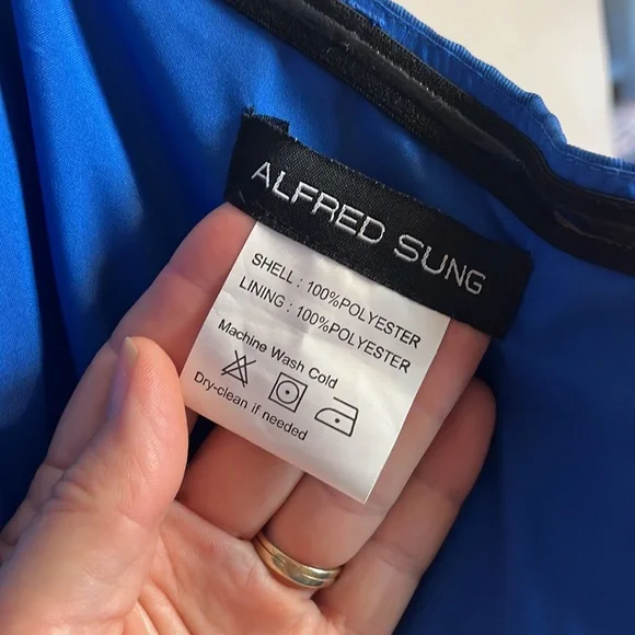 New Alfred Sung Strapless Sweetheart High-Low Gown  size 0 - Picture 9 of 10